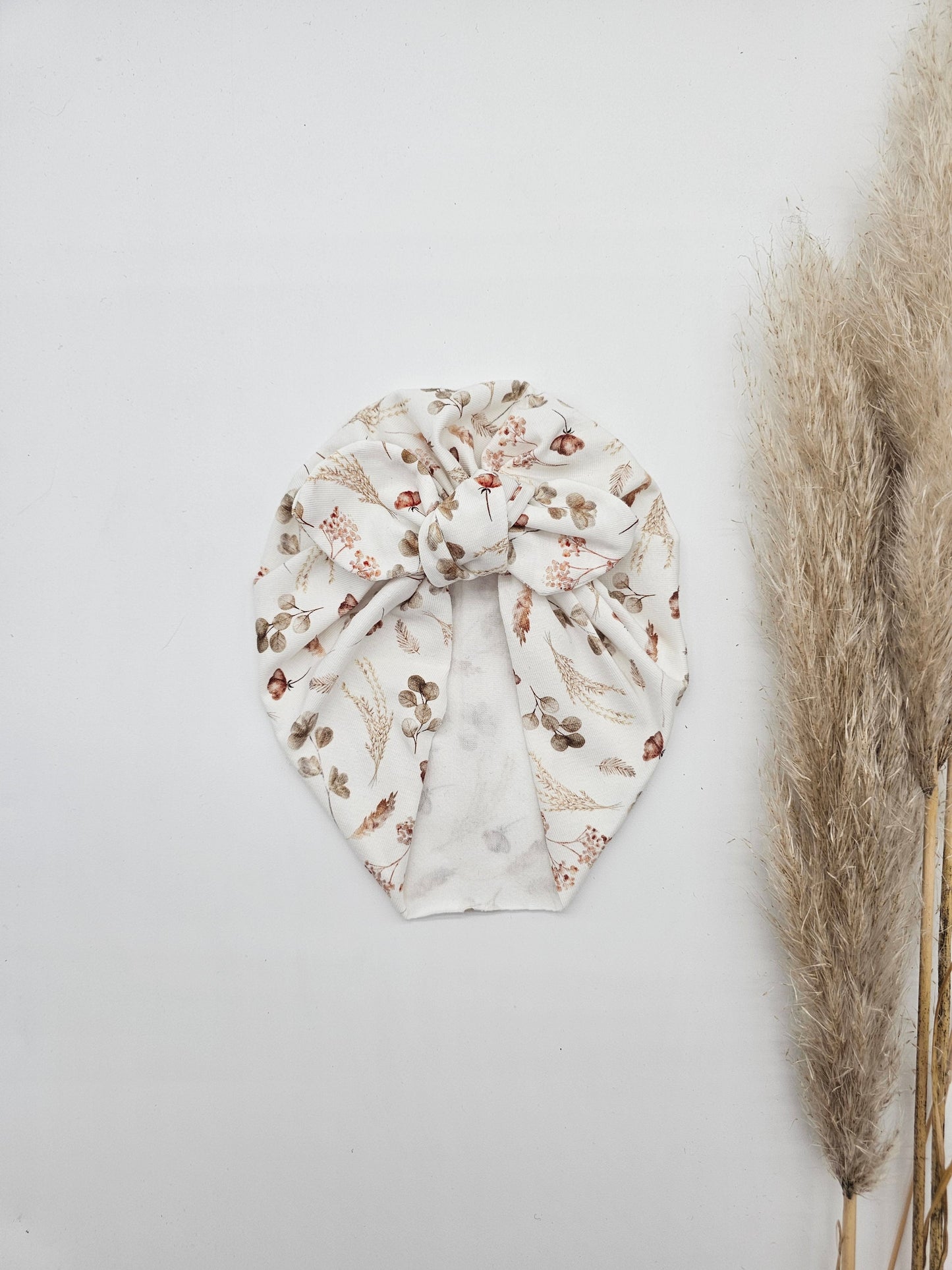 Turban helle Blumenwiese – Öko Tex Jersey – Vintageliebe® - Vintageliebe® Vintageliebe®