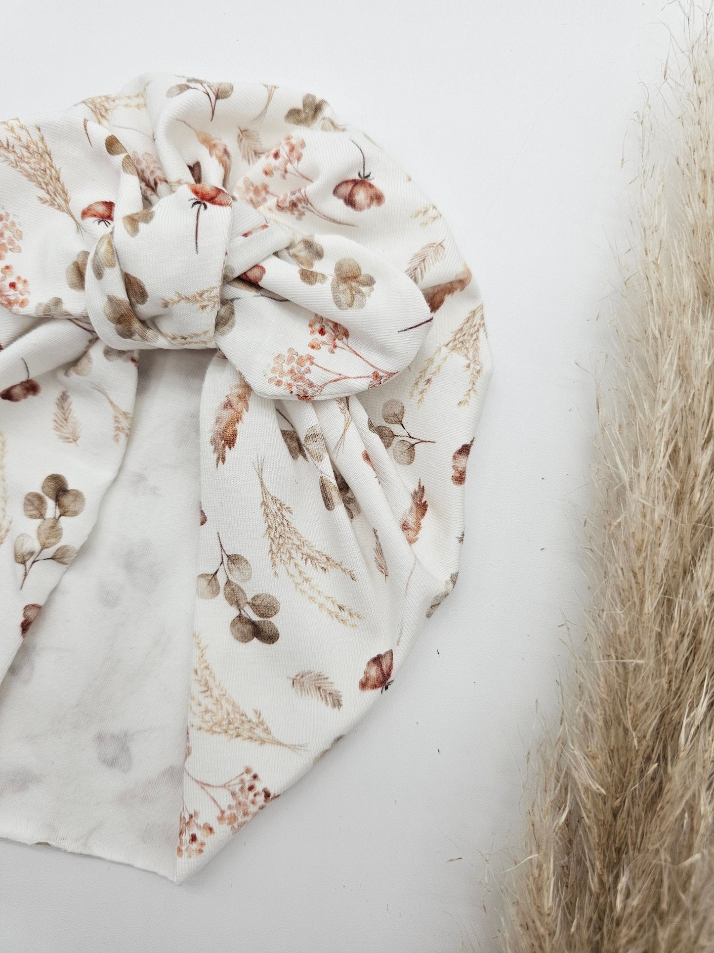 Turban helle Blumenwiese – Öko Tex Jersey – Vintageliebe® - Vintageliebe® Vintageliebe®