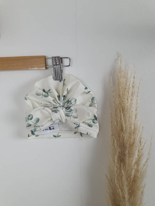 Turban Kinderturban Sommermütze Eukalyptus mint - Vintageliebe® Mein Shop