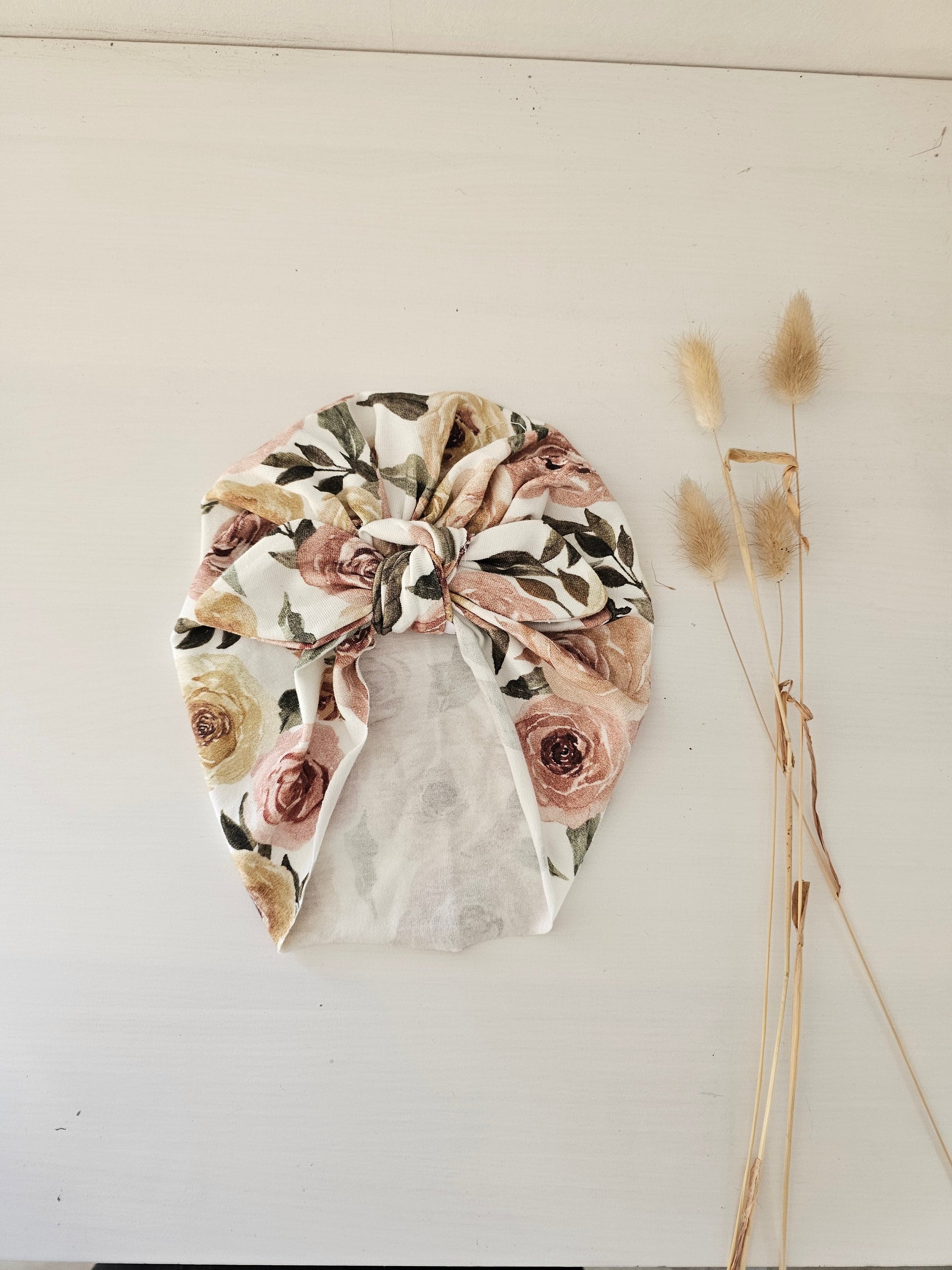 Turban Rosengarten aus Öko Tex Standard 100 Jersey - Vintageliebe® Mein Shop
