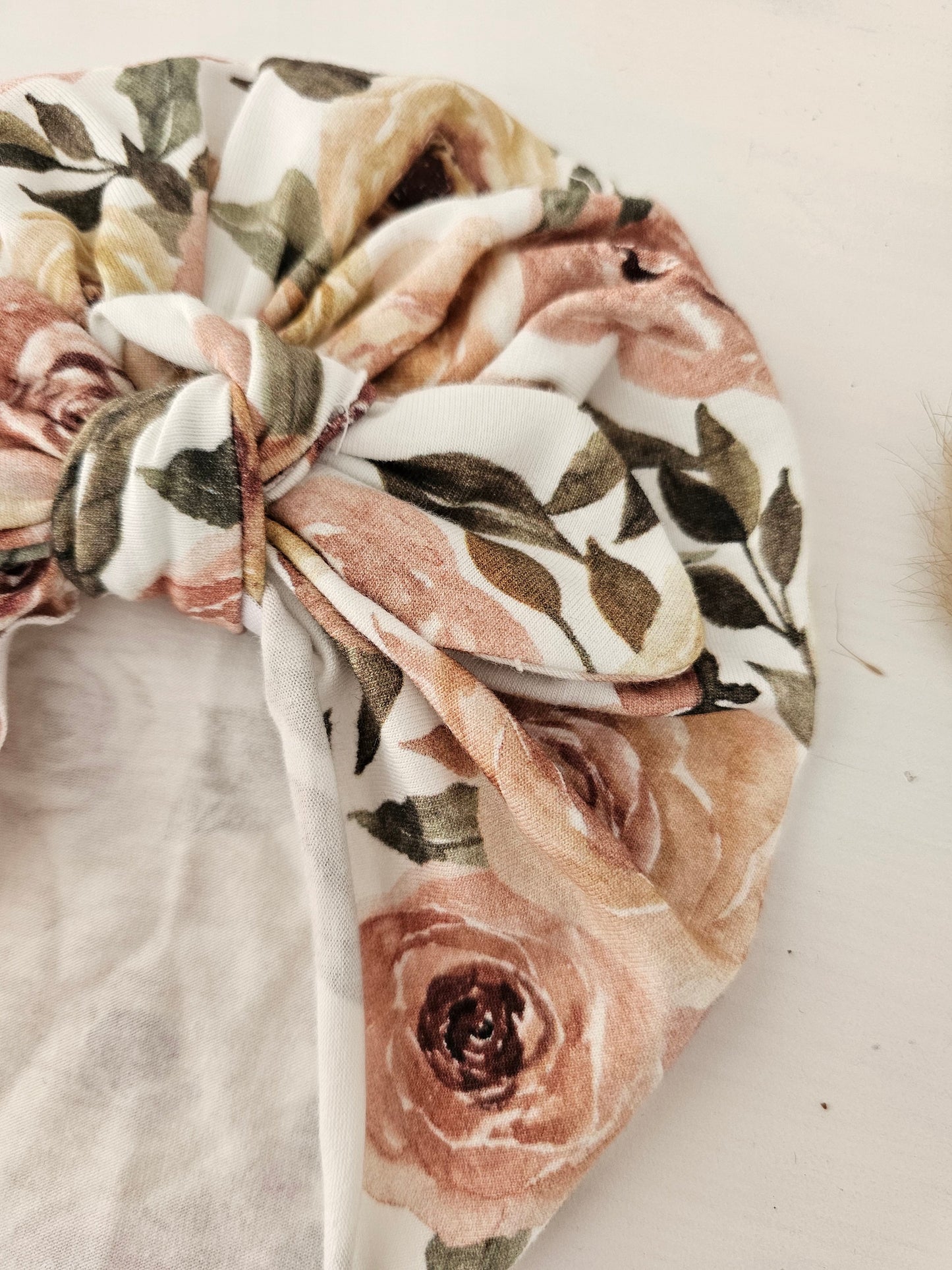 Turban Rosengarten aus Öko Tex Standard 100 Jersey - Vintageliebe® Mein Shop