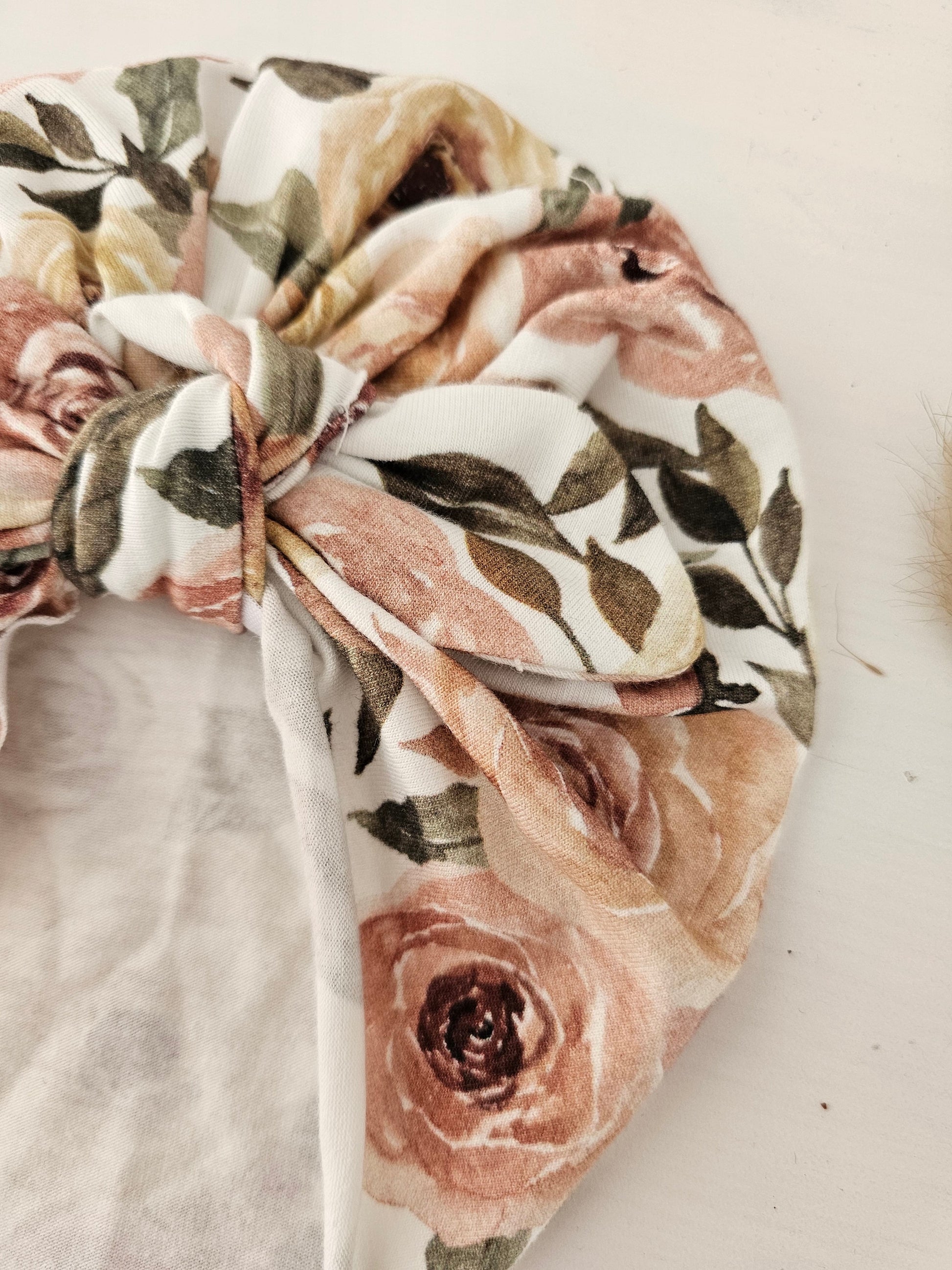 Turban Rosengarten aus Öko Tex Standard 100 Jersey - Vintageliebe® Mein Shop