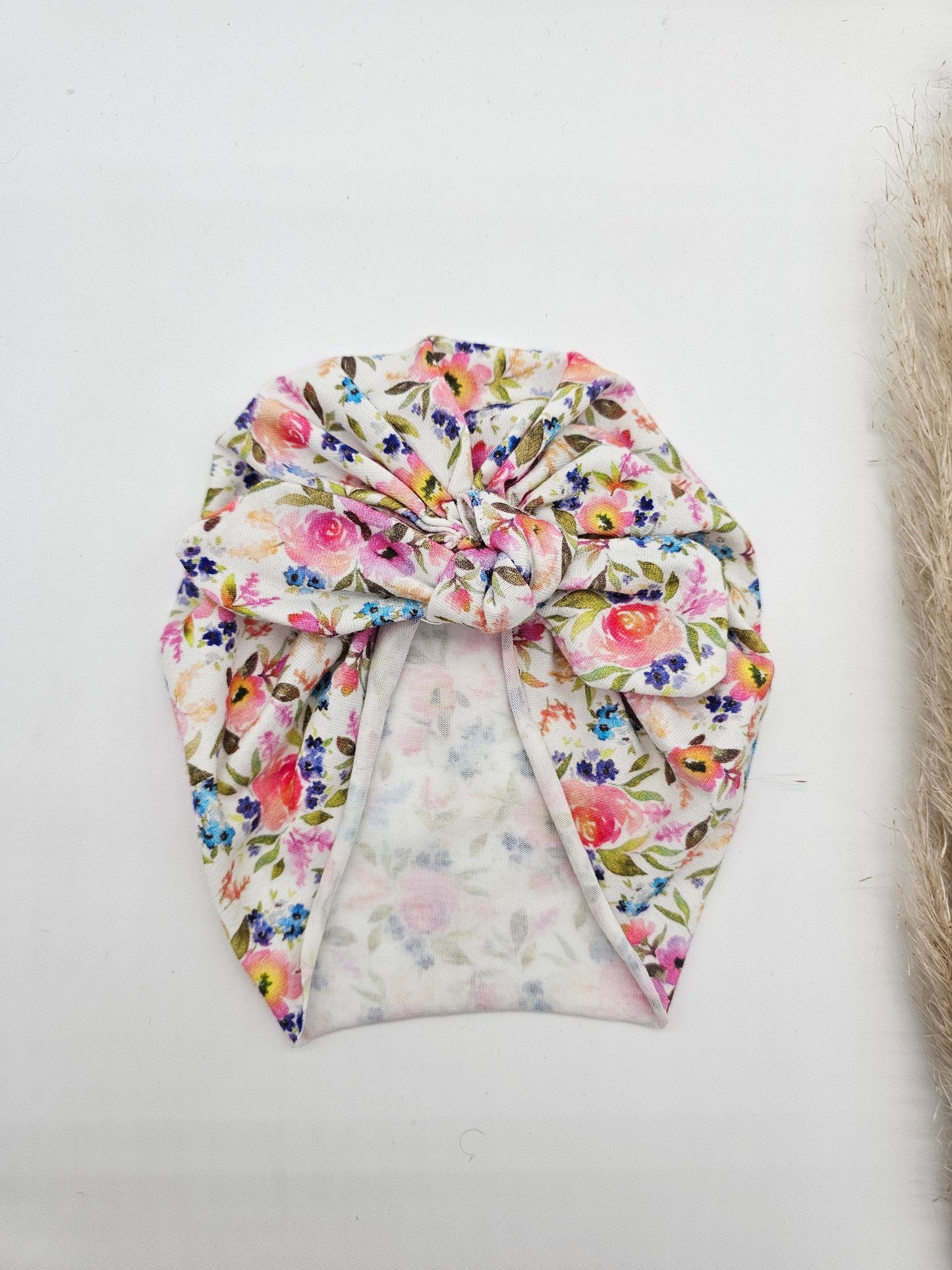 Turban sommerblumen – Öko Tex Jersey – Vintageliebe® - Vintageliebe® Vintageliebe®