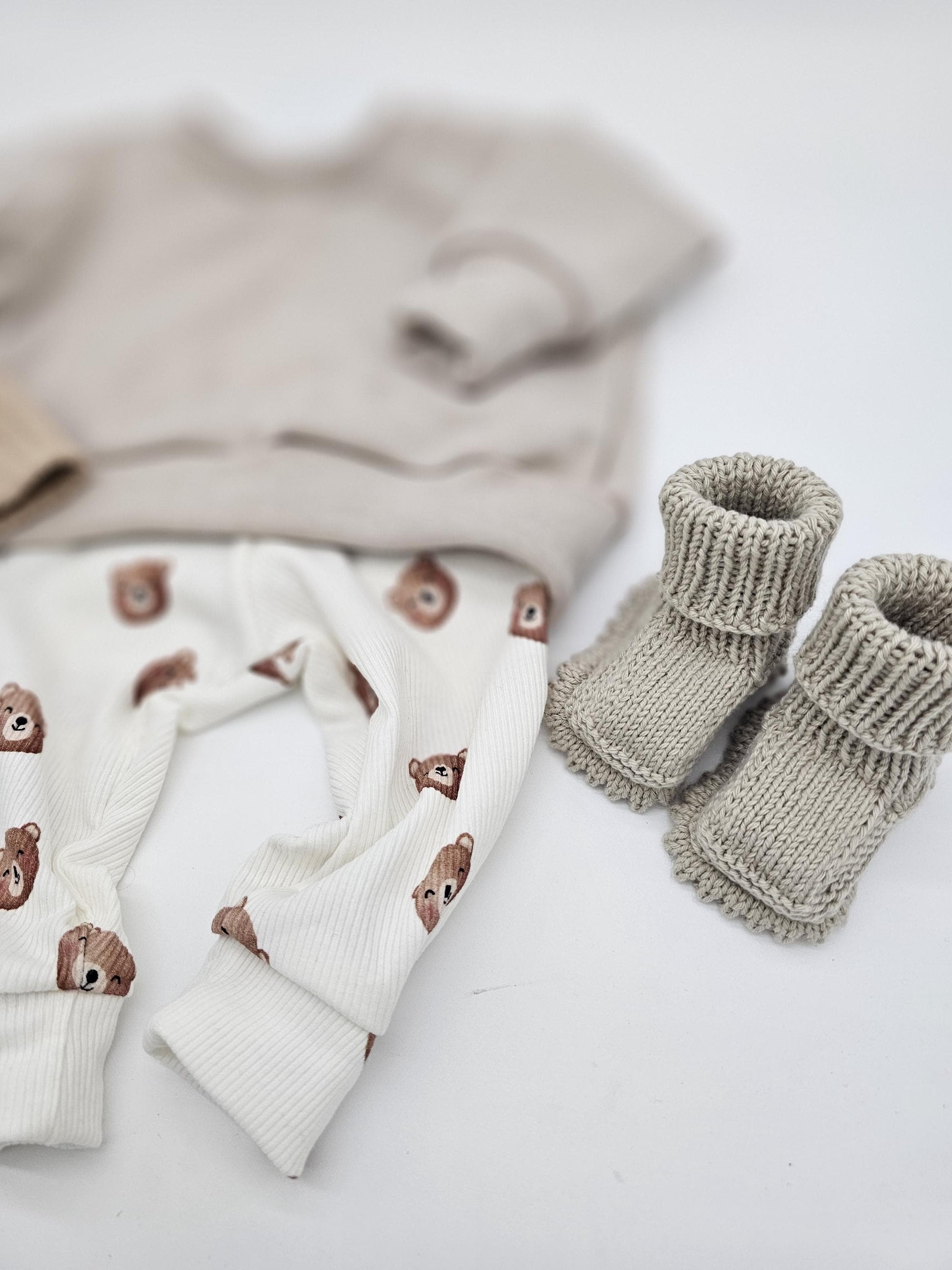 Vintageliebe® | Kinderpullover gr. 56 - 98 | New in the Crew | Mini | Name | Nsmr mit Regenbogen| - Vintageliebe® Mein Shop