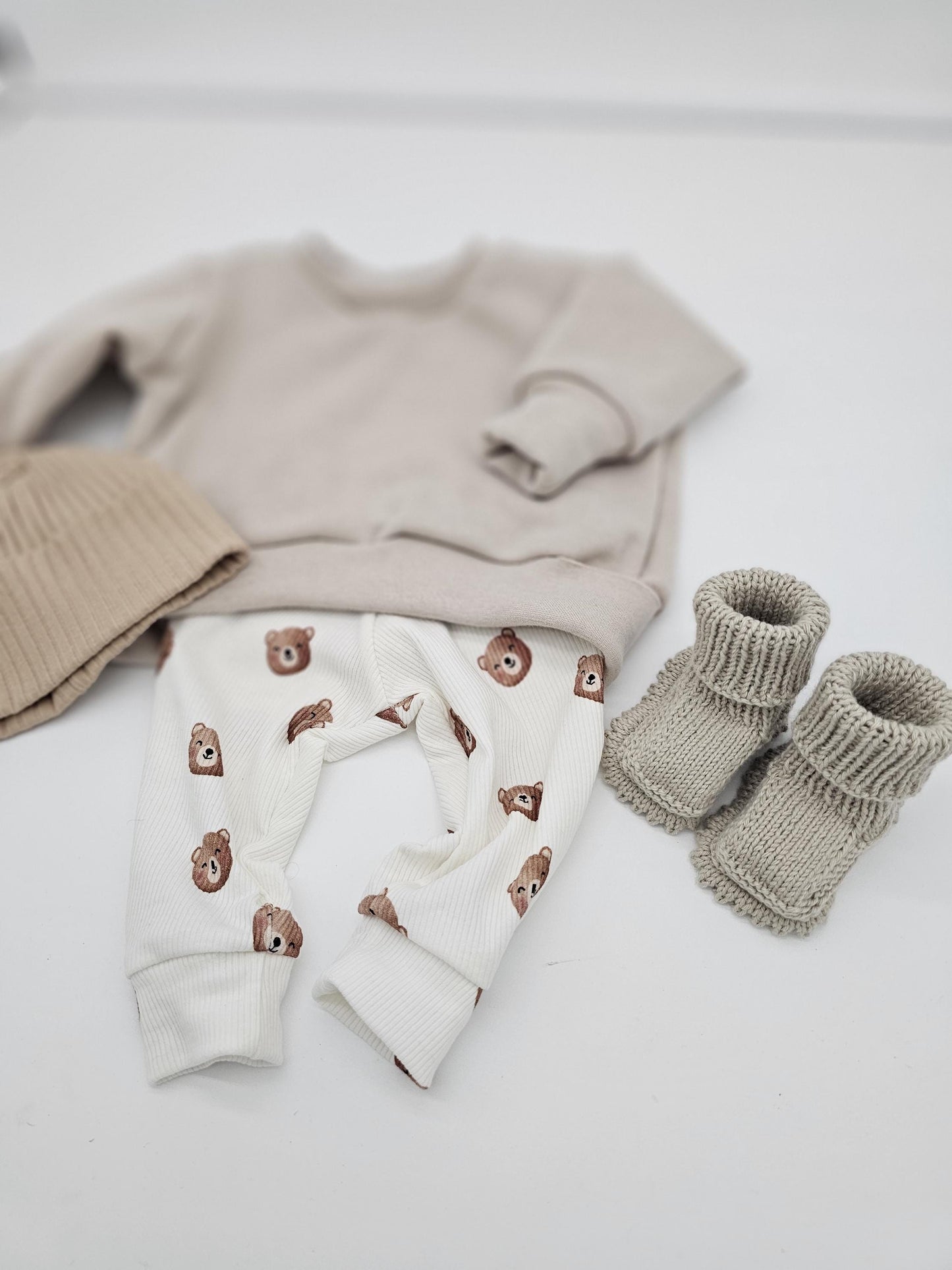 Vintageliebe® | Kinderpullover gr. 56 - 98 | New in the Crew | Mini | Name | Nsmr mit Regenbogen| - Vintageliebe® Mein Shop