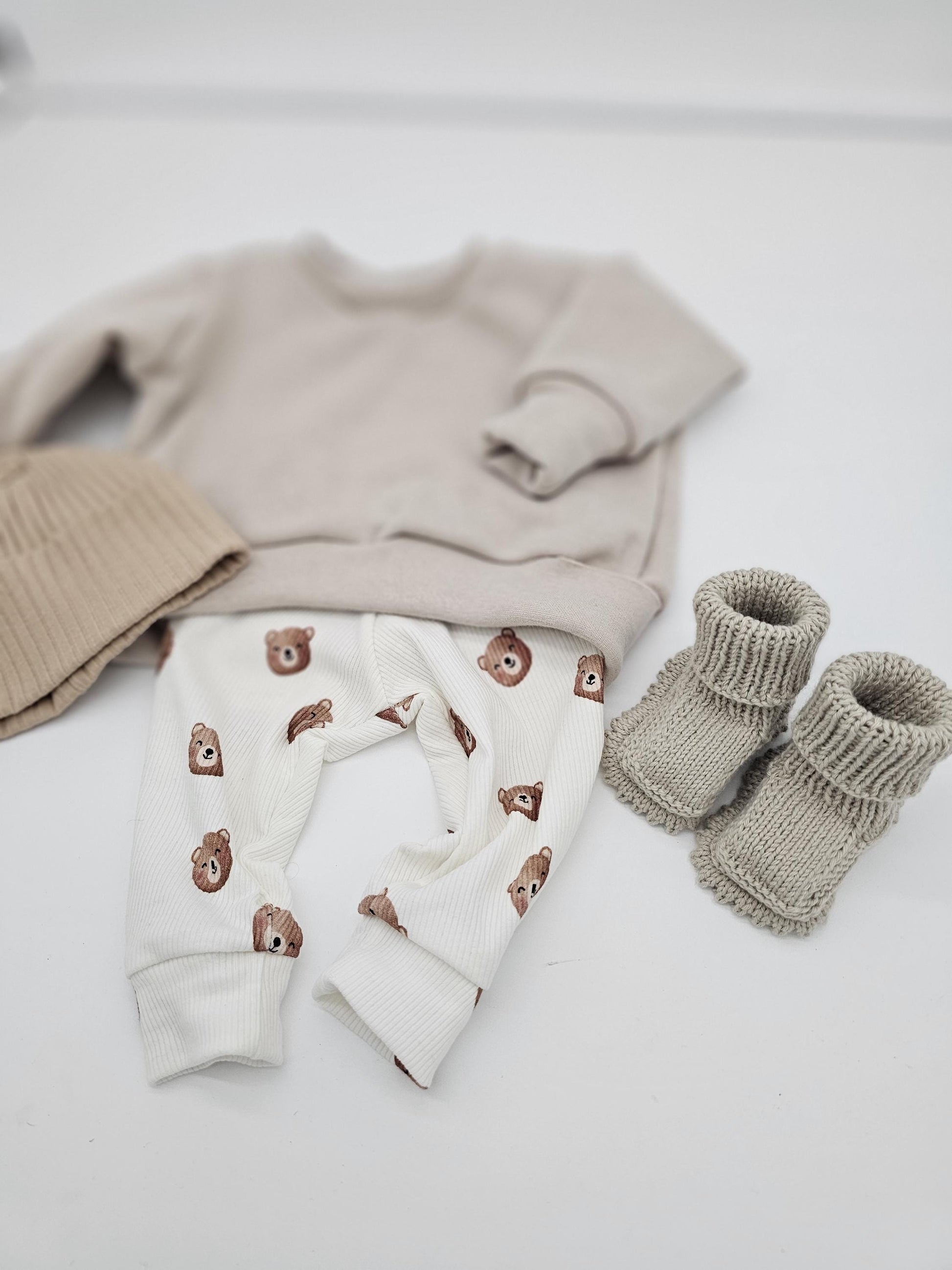 Vintageliebe® | Kinderpullover gr. 56 - 98 | New in the Crew | Mini | Name | Nsmr mit Regenbogen| - Vintageliebe® Mein Shop