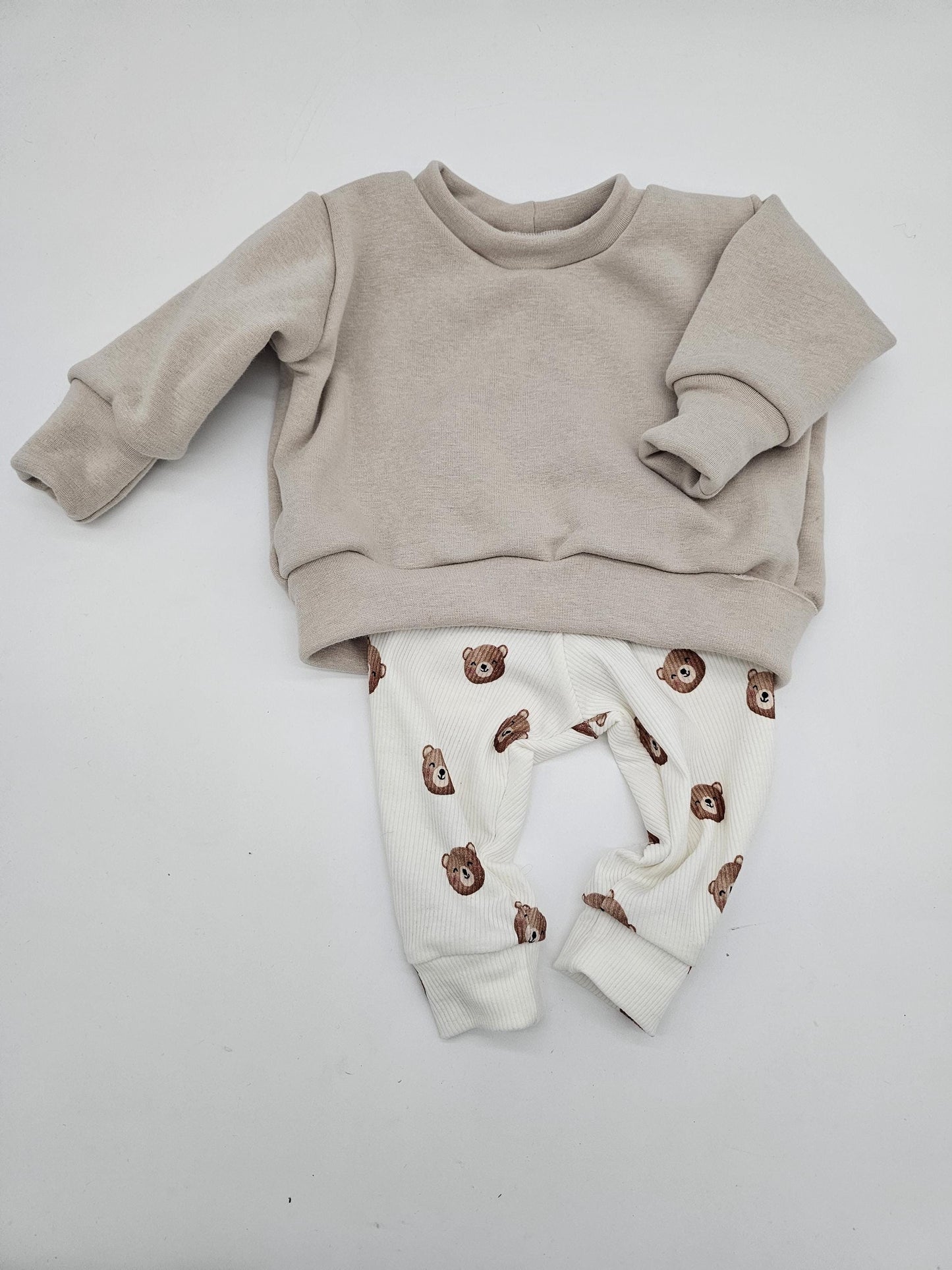 Vintageliebe® | Kinderpullover gr. 56 - 98 | New in the Crew | Mini | Name | Nsmr mit Regenbogen| - Vintageliebe® Mein Shop