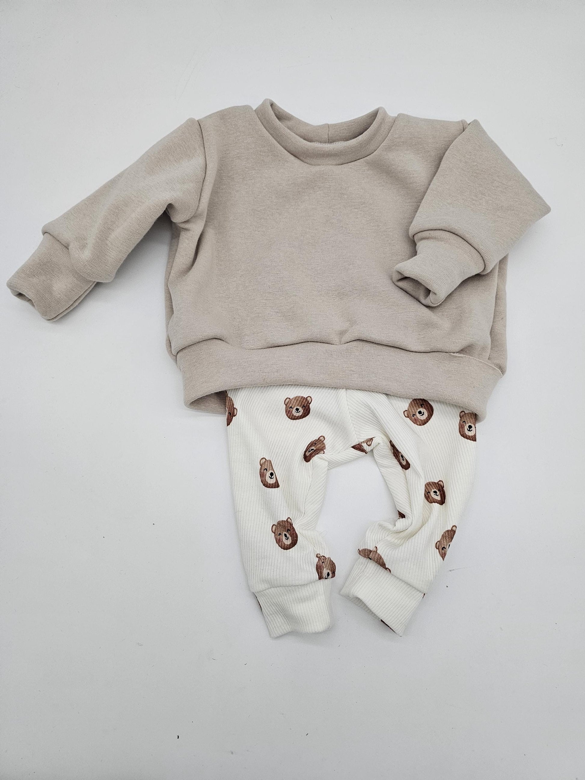 Vintageliebe® | Kinderpullover gr. 56 - 98 | New in the Crew | Mini | Name | Nsmr mit Regenbogen| - Vintageliebe® Mein Shop