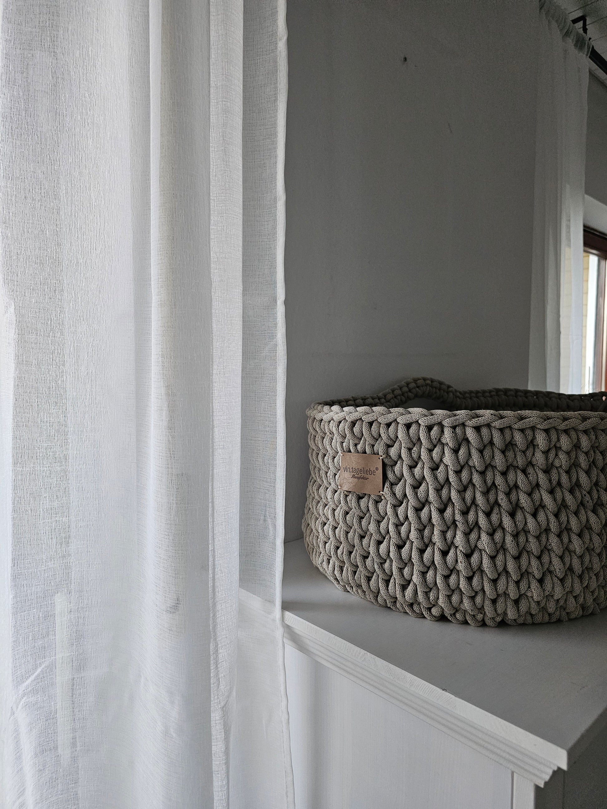 Vintageliebe® Moseskorb beige meliert - Vintageliebe® Vintageliebe®Moseskorb