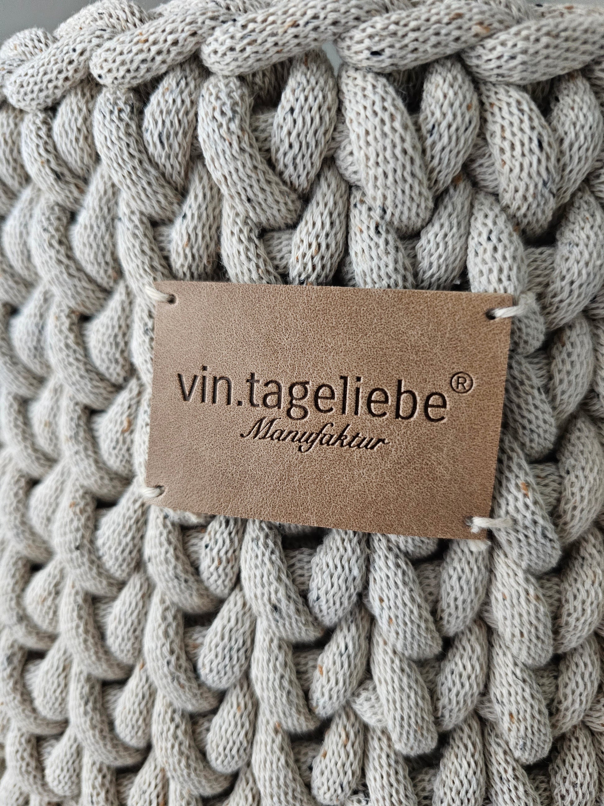 Vintageliebe® Moseskorb beige meliert - Vintageliebe® Vintageliebe®Moseskorb