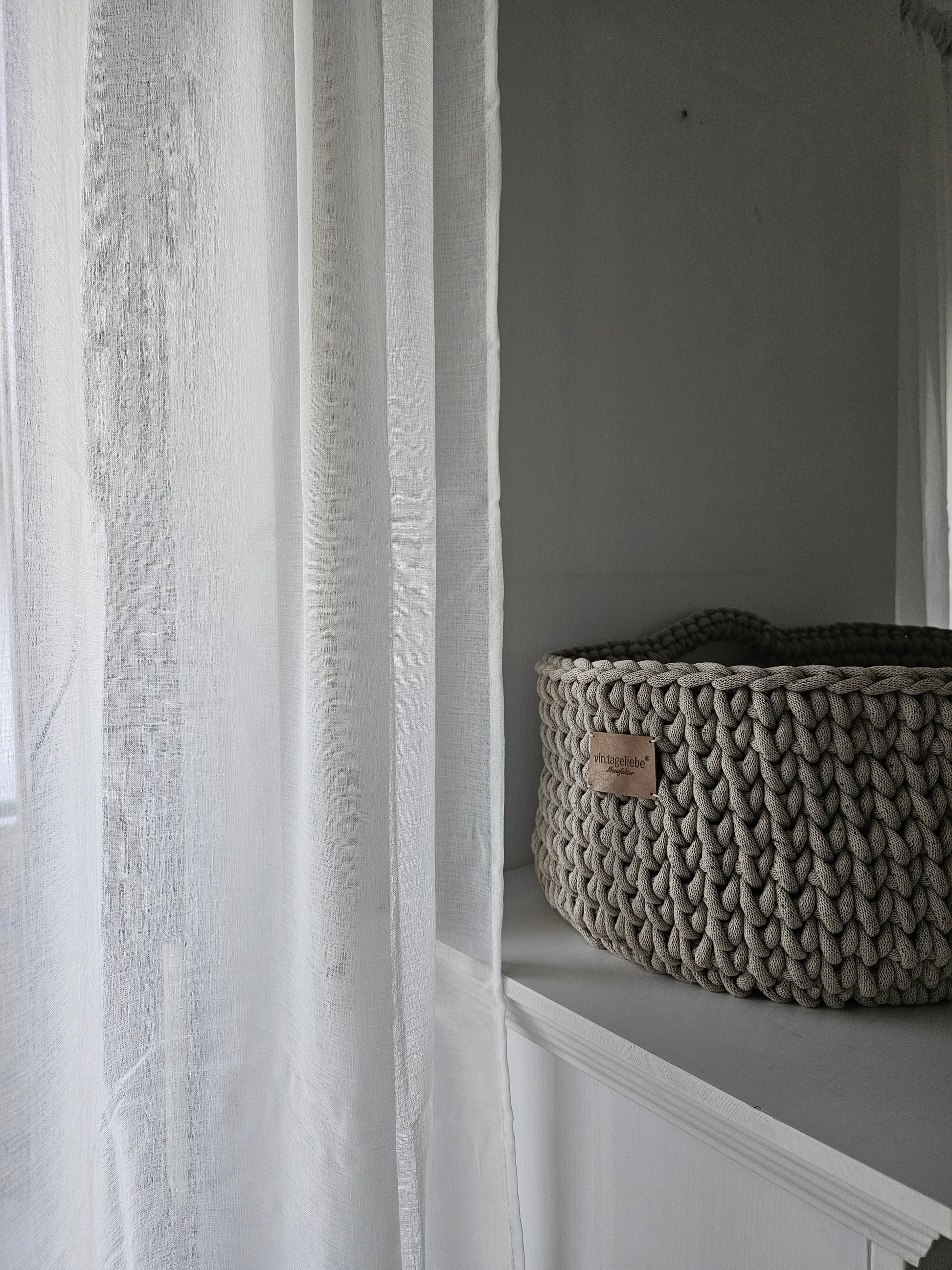 Vintageliebe® Moseskorb beige meliert - Vintageliebe® Vintageliebe®Moseskorb