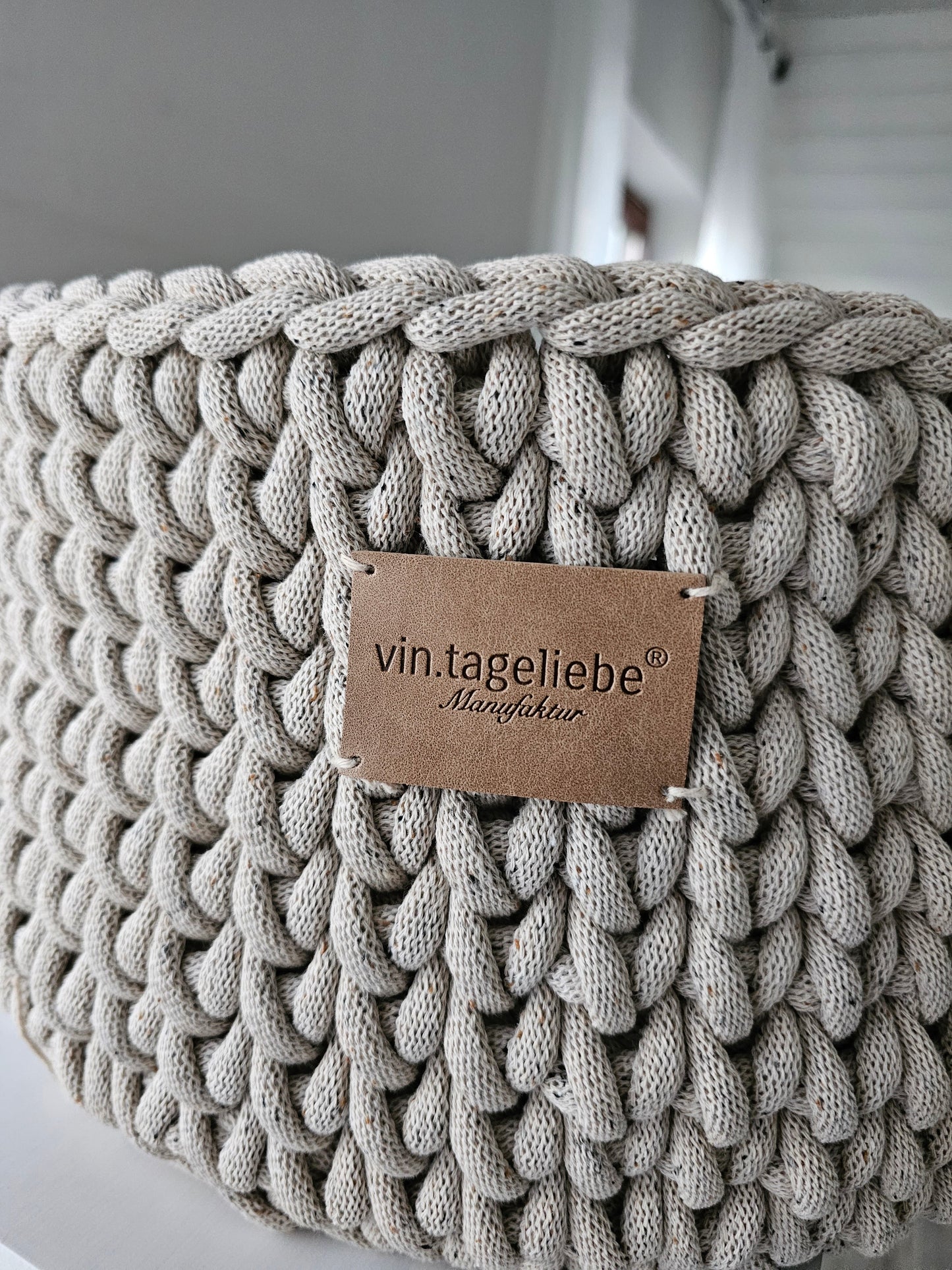 Vintageliebe® Moseskorb beige meliert - Vintageliebe® Vintageliebe®Moseskorb