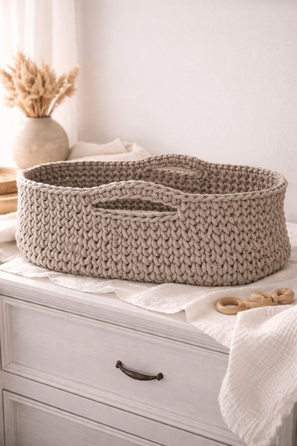 Vintageliebe® Moseskorb beige meliert - Vintageliebe® Vintageliebe®Moseskorb