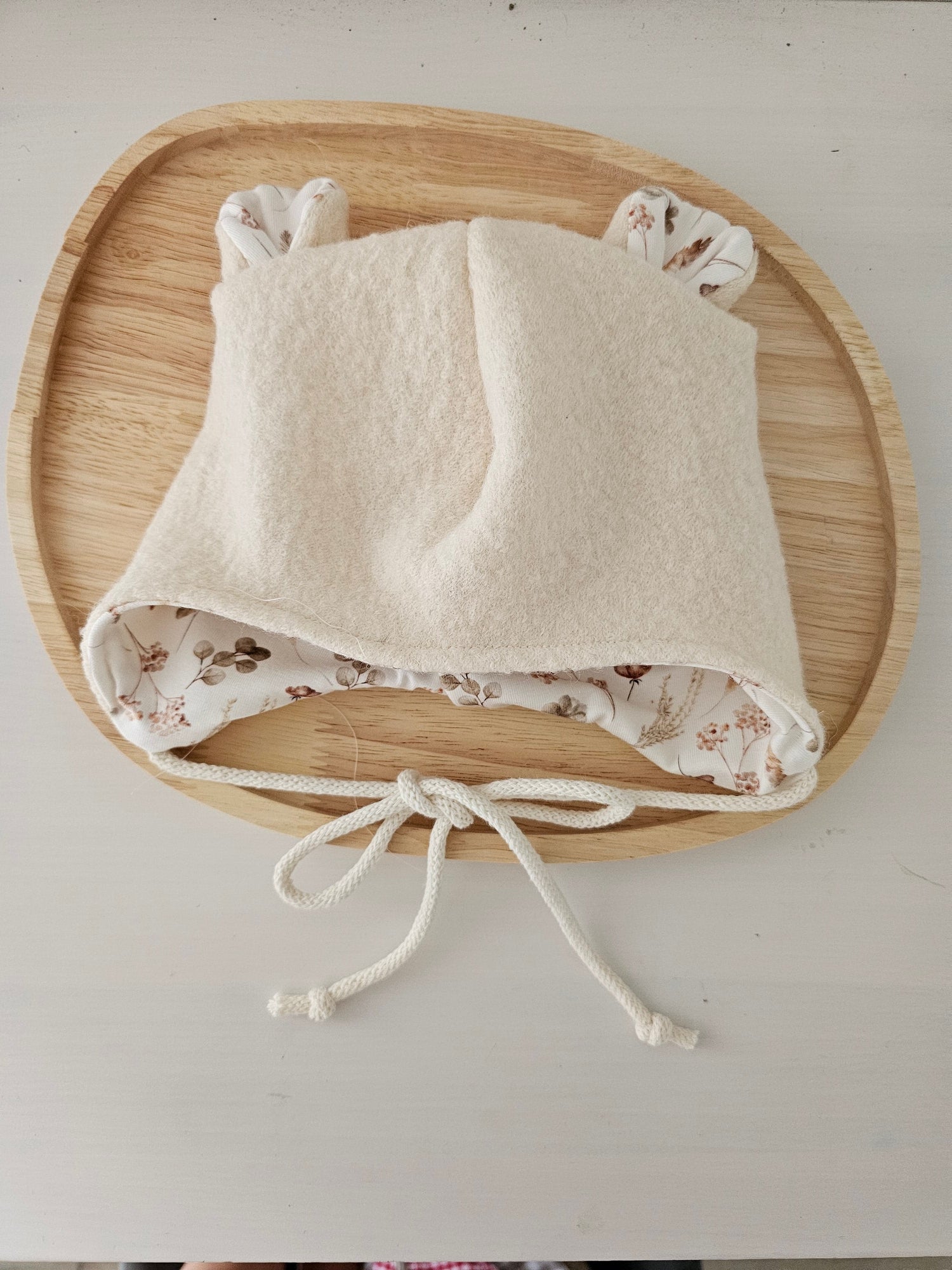 Vintageliebe® Wollwalk Bärenmütze creme beige - Vintageliebe® Vintageliebe®Walkmütze, Bärenmütze creme
