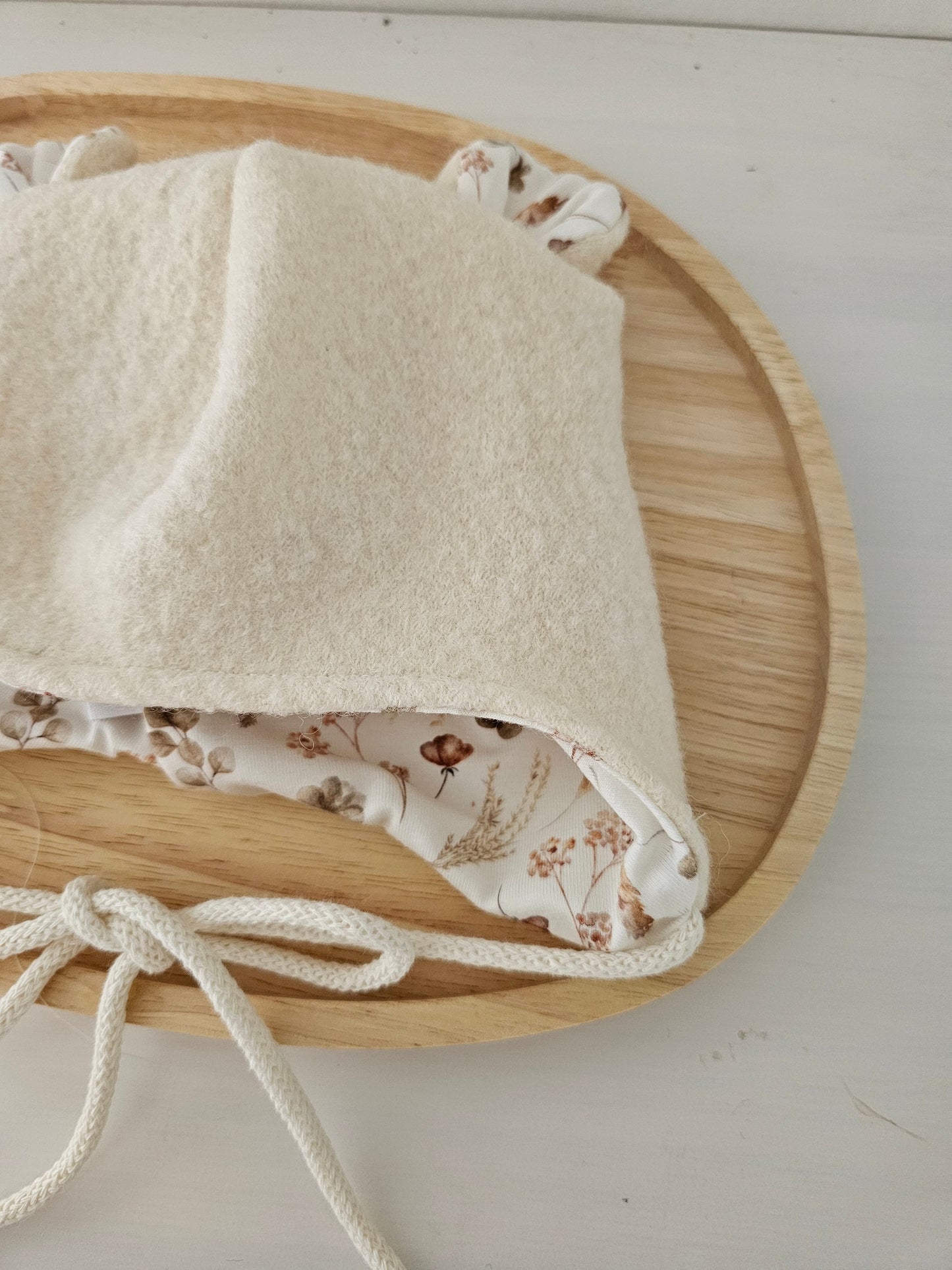 Vintageliebe® Wollwalk Bärenmütze creme beige - Vintageliebe® Vintageliebe®Walkmütze, Bärenmütze creme