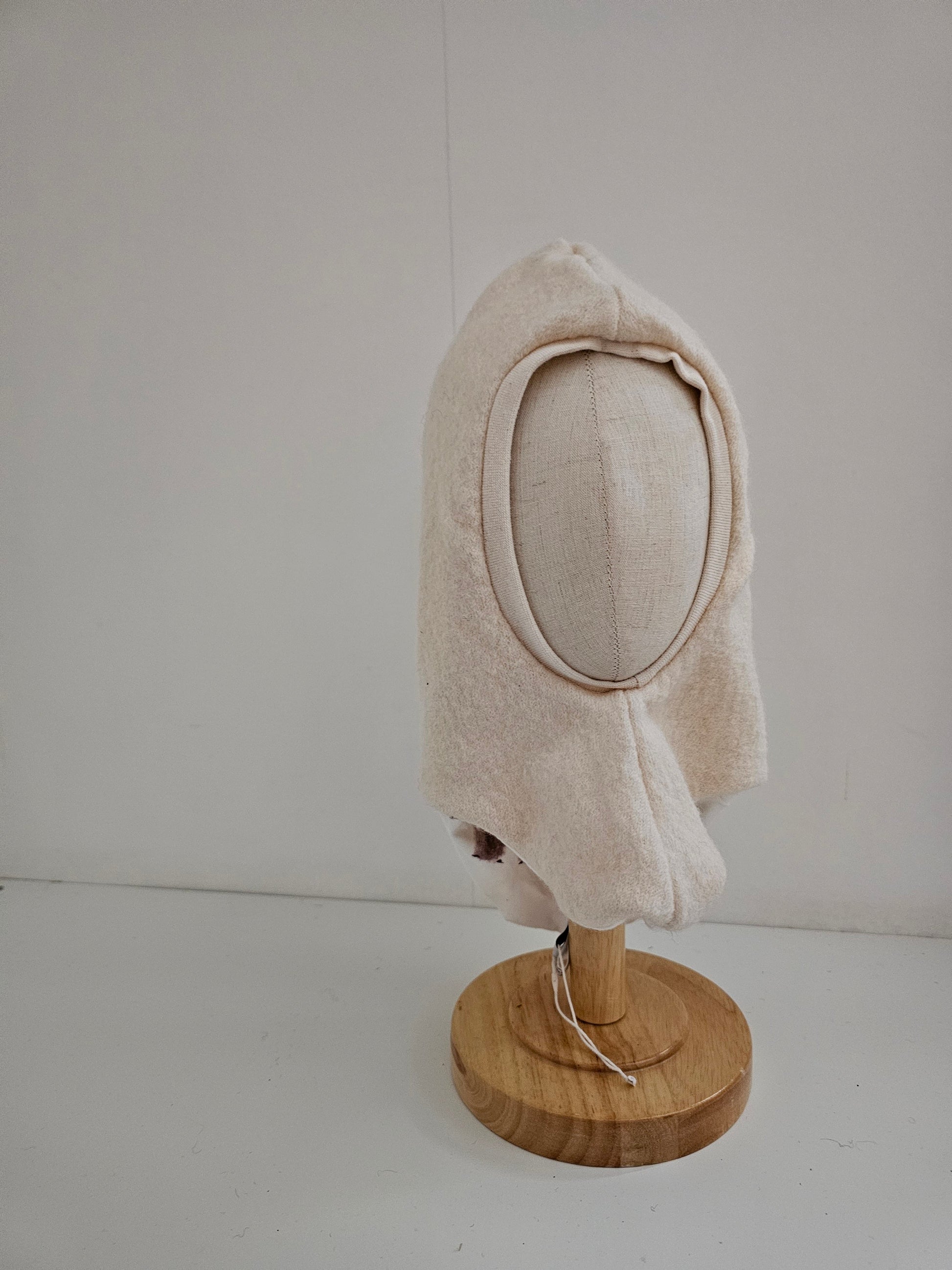 Vintageliebe® Wollwalk Schlupfmütze creme - Vintageliebe® Vintageliebe®Walkmütze, Bärenmütze mint