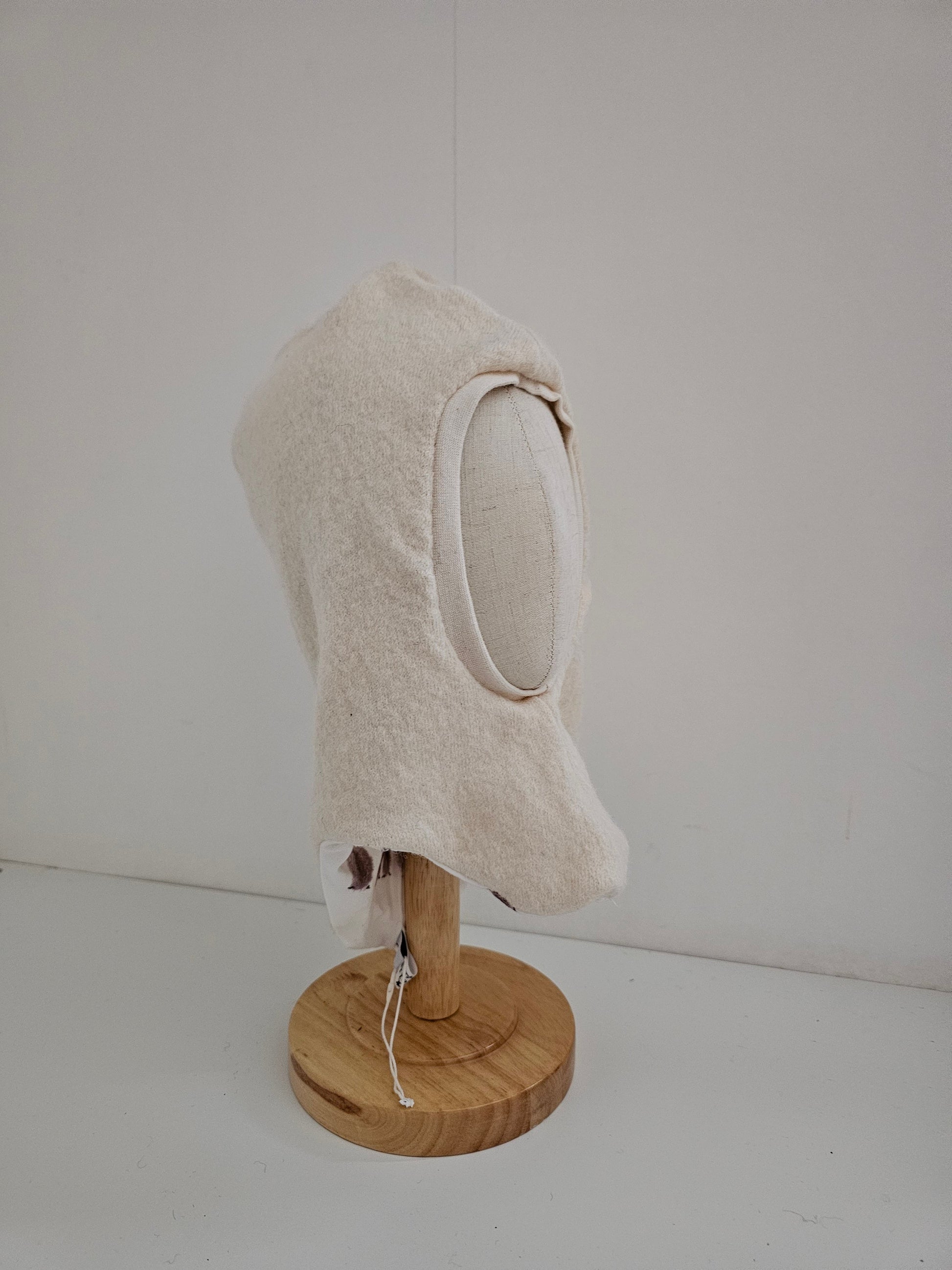 Vintageliebe® Wollwalk Schlupfmütze creme - Vintageliebe® Vintageliebe®Walkmütze, Bärenmütze mint