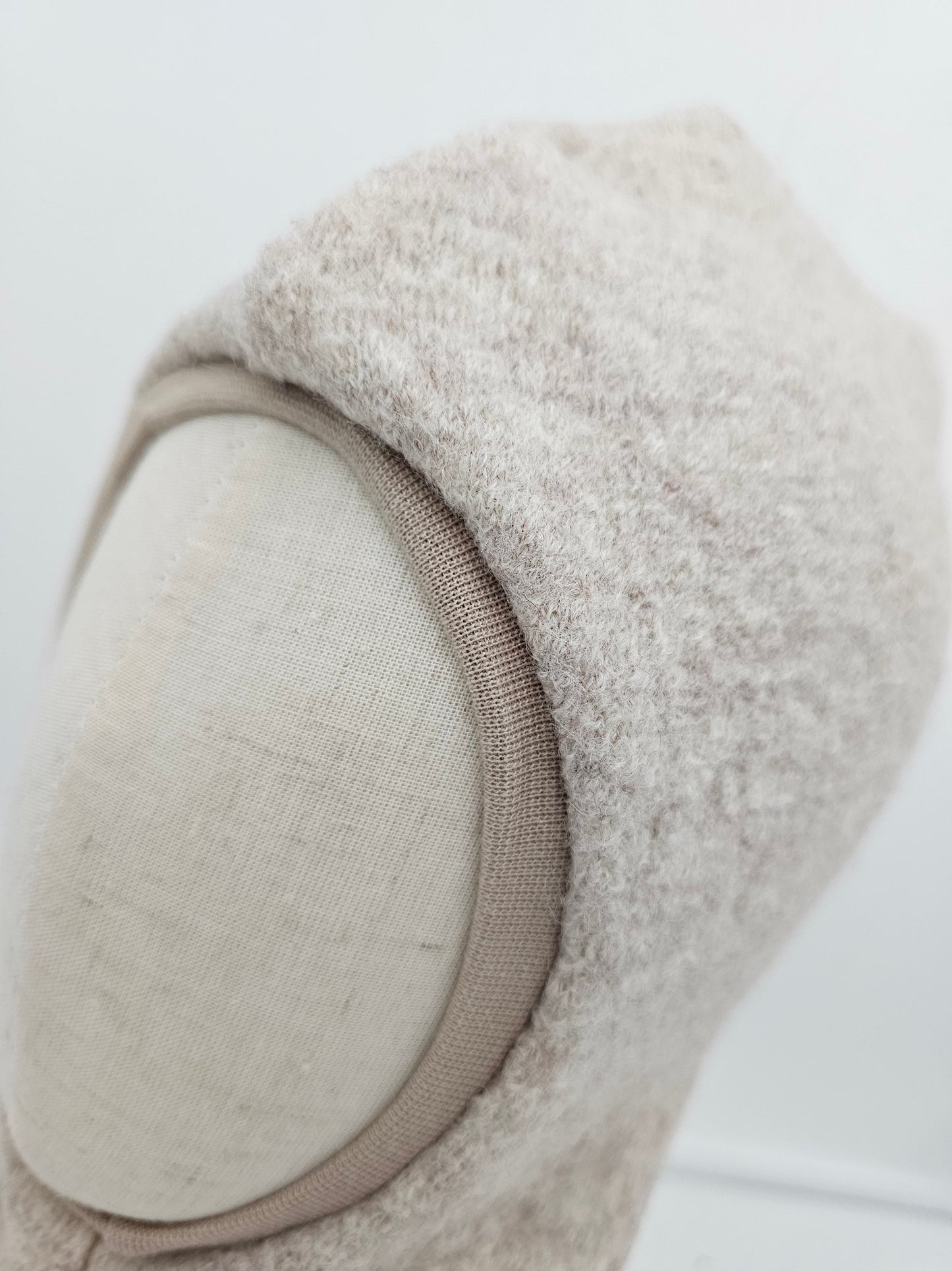 Vintageliebe® Wollwalk Schlupfmütze naturell - Vintageliebe® Vintageliebe®Walkmütze, Bärenmütze mint