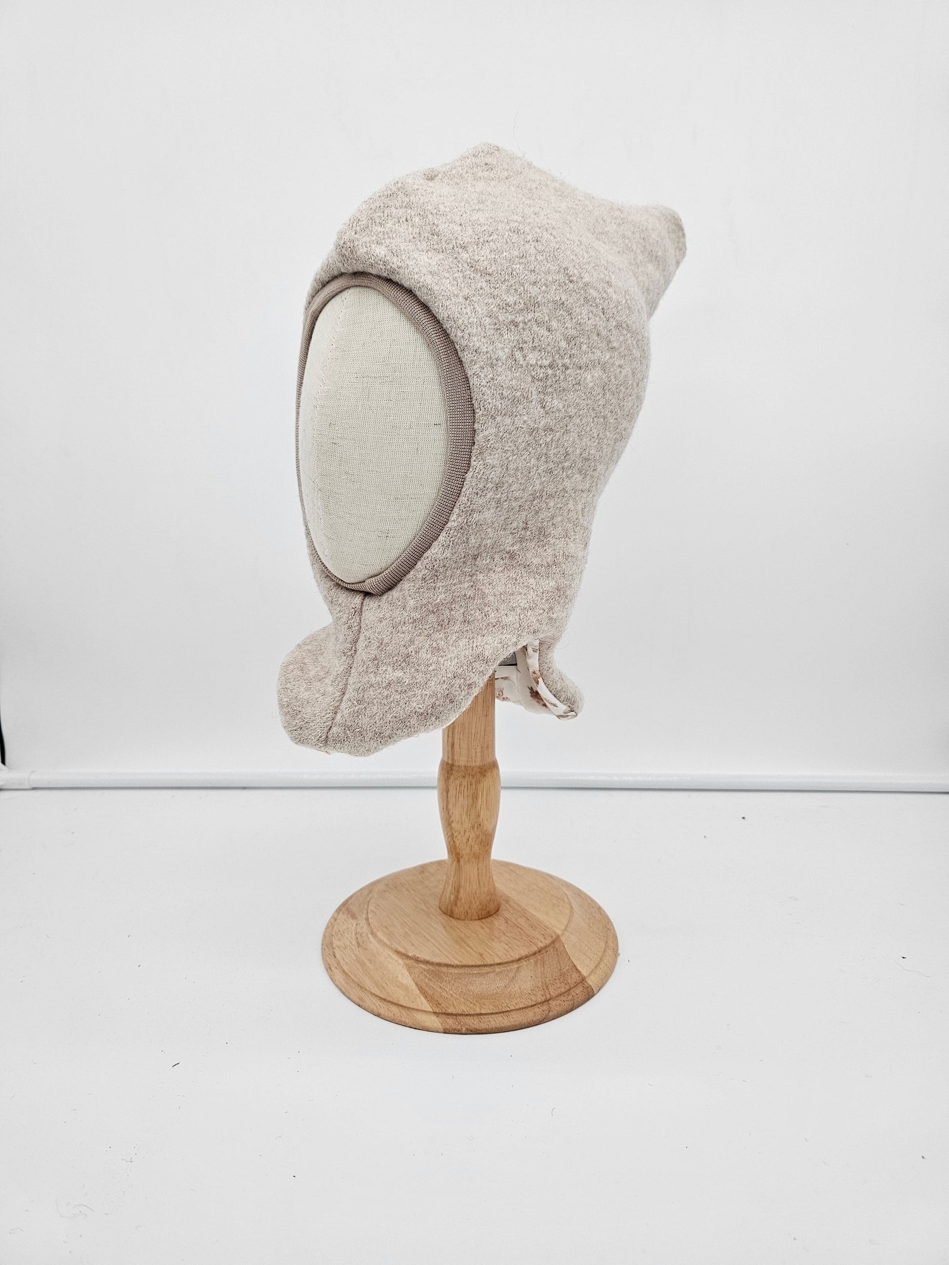 Vintageliebe® Wollwalk Schlupfmütze naturell - Vintageliebe® Vintageliebe®Walkmütze, Bärenmütze mint