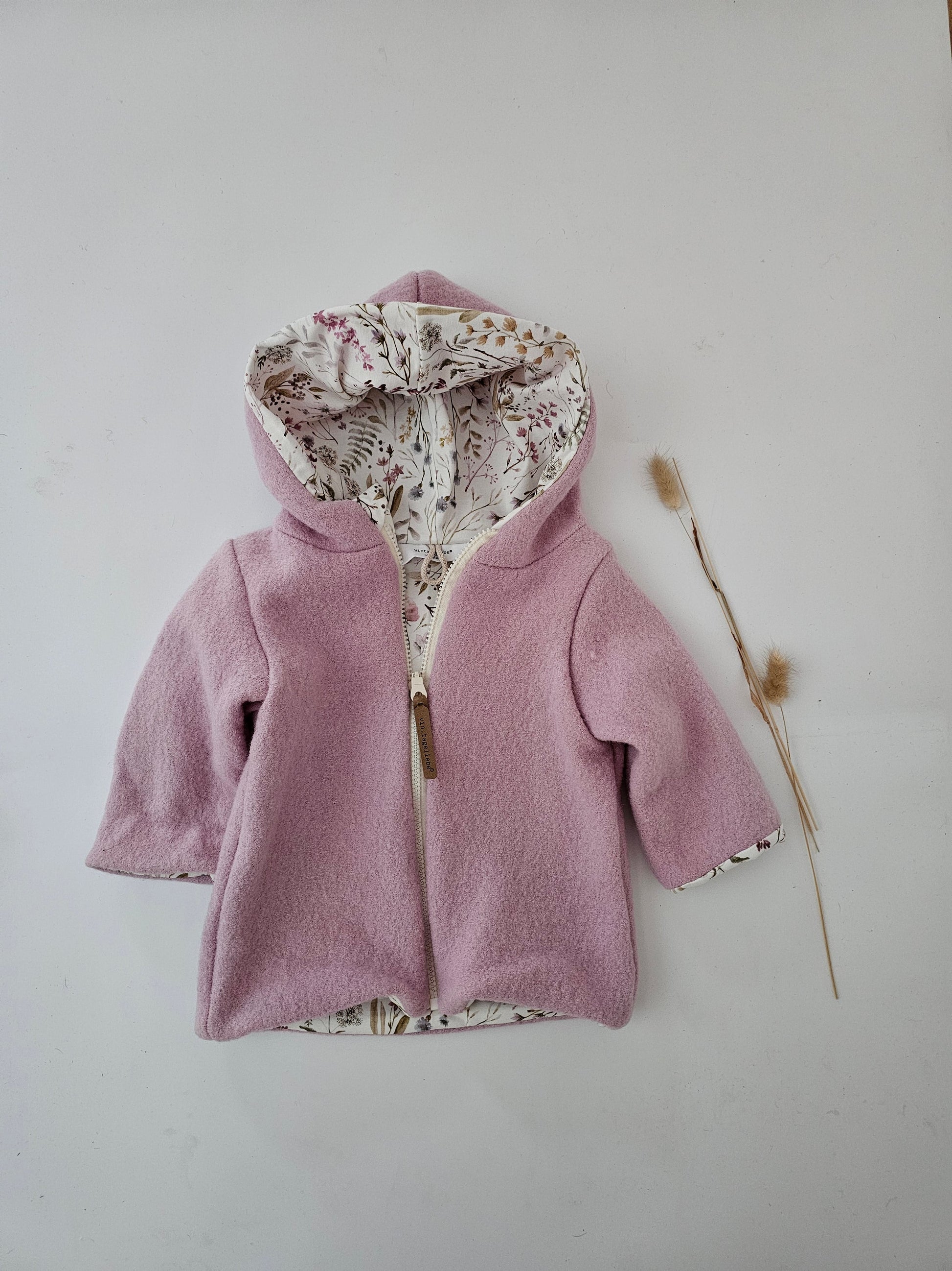 Wollwalkjacke für Kinder Gr. 0 - 3 Monate bis 10 Jahre rosa - Vintageliebe® Mein ShopWalkjacke aus 100& Schafwolle