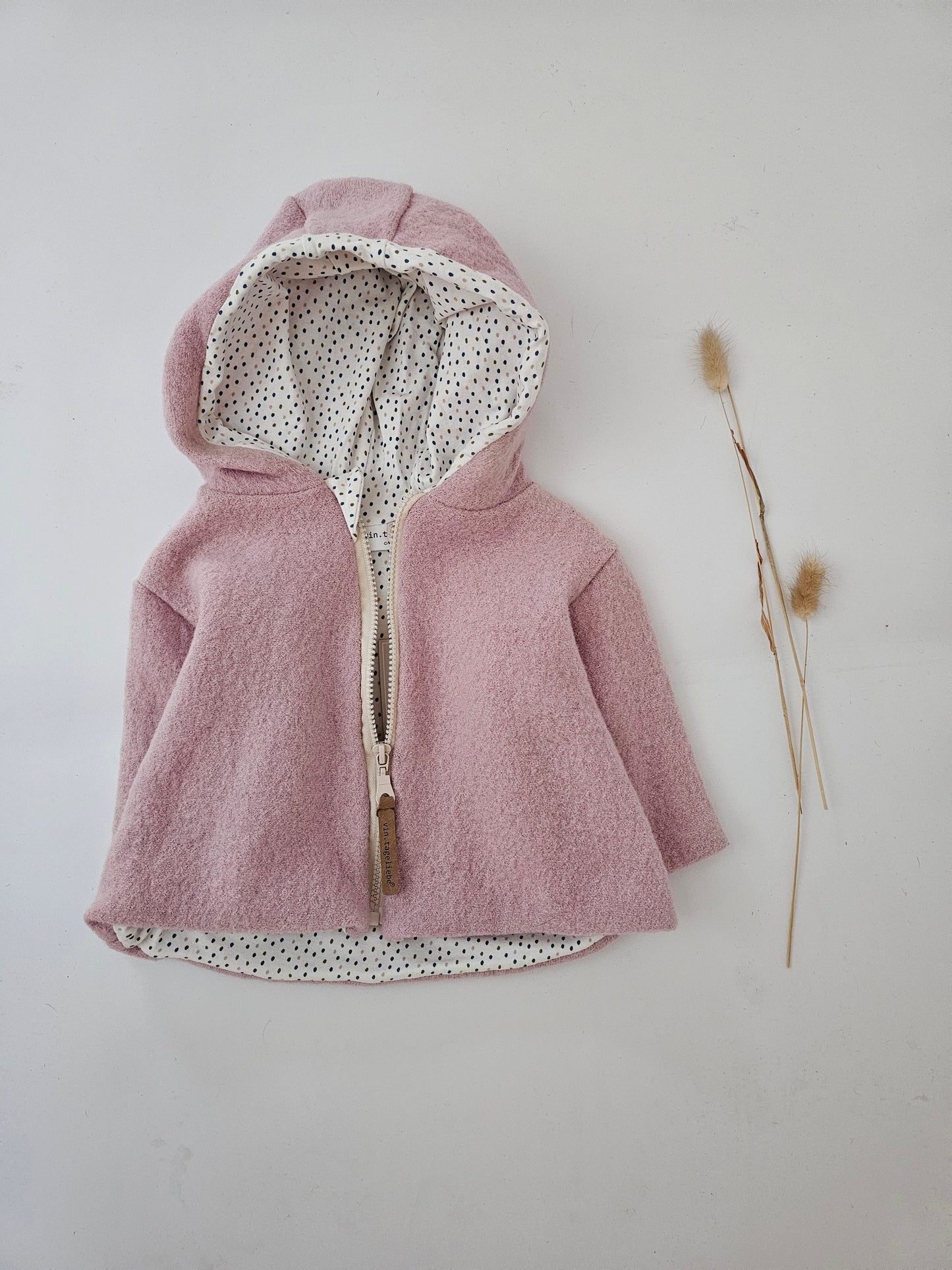 Wollwalkjacke für Kinder Gr. 0 - 3 Monate bis 10 Jahre rost meliert - Vintageliebe® Mein ShopWalkjacke aus 100& Schafwolle