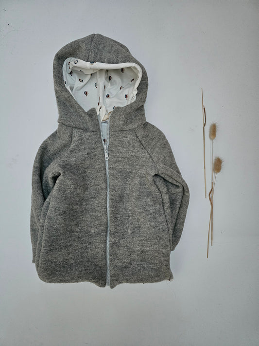 Wollwalkjacke für Kinder Gr. 0 - 3 Monate bis 10 Jahre rost meliert - Vintageliebe® Mein ShopWalkjacke aus 100& Schafwolle