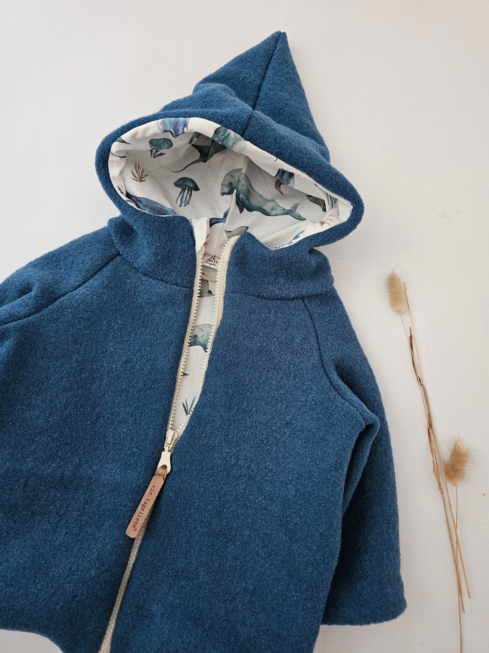 Wollwalkjacke für Kinder Gr. 0 - 3 Monate bis 10 Jahre rost meliert - Vintageliebe® Mein ShopWalkjacke aus 100& Schafwolle