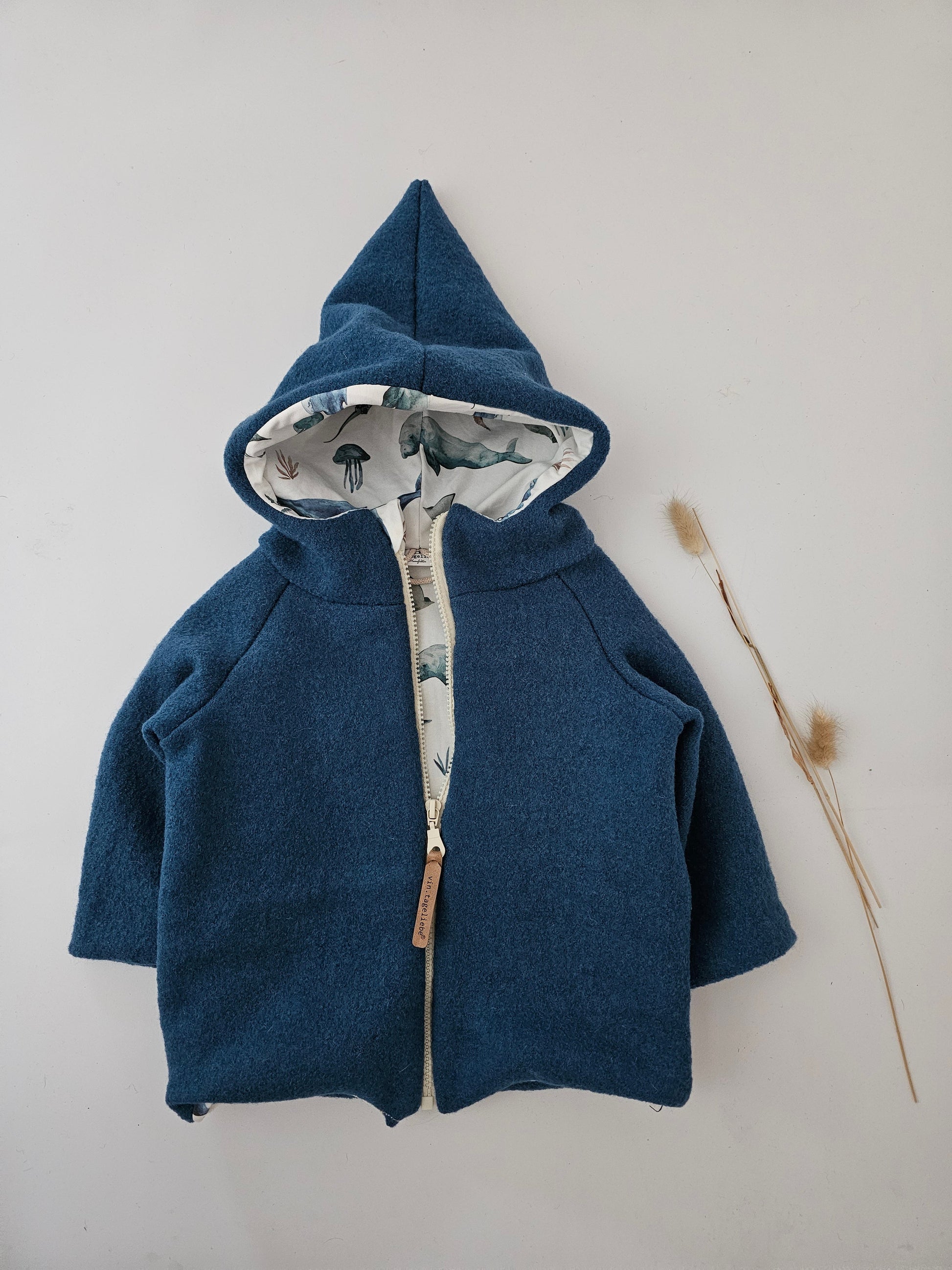 Wollwalkjacke für Kinder Gr. 0 - 3 Monate bis 10 Jahre rost meliert - Vintageliebe® Mein ShopWalkjacke aus 100& Schafwolle