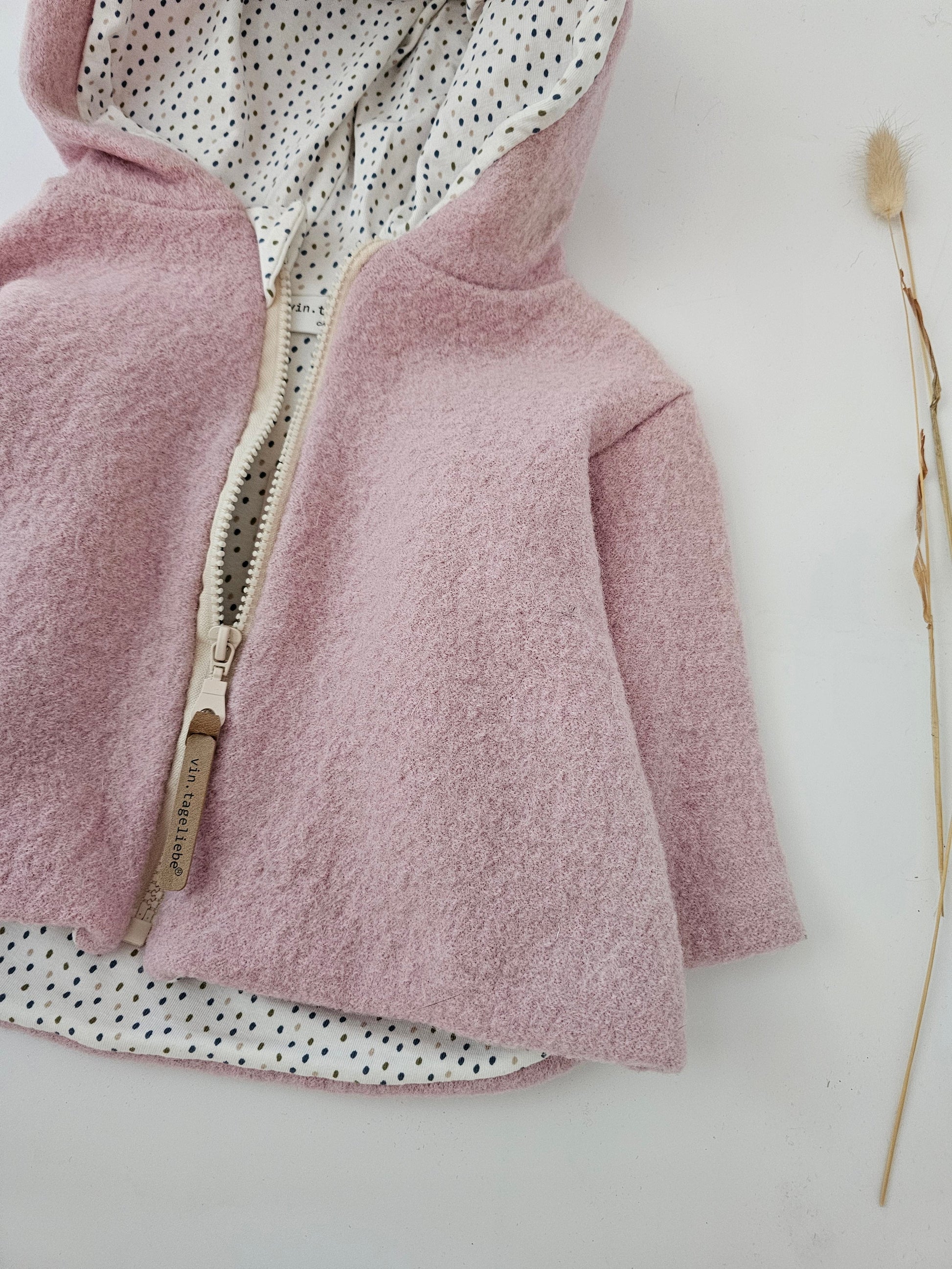 Wollwalkjacke für Kinder Gr. 0 - 3 Monate bis 10 Jahre rost meliert - Vintageliebe® Mein ShopWalkjacke aus 100& Schafwolle