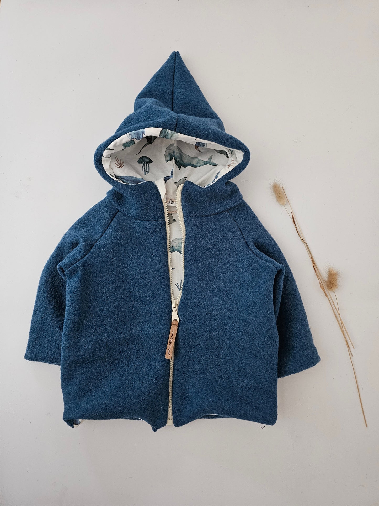 Wollwalkjacke für Kinder Gr. 0 - 3 Monate bis 10 Jahre rost meliert - Vintageliebe® Mein ShopWalkjacke aus 100& Schafwolle